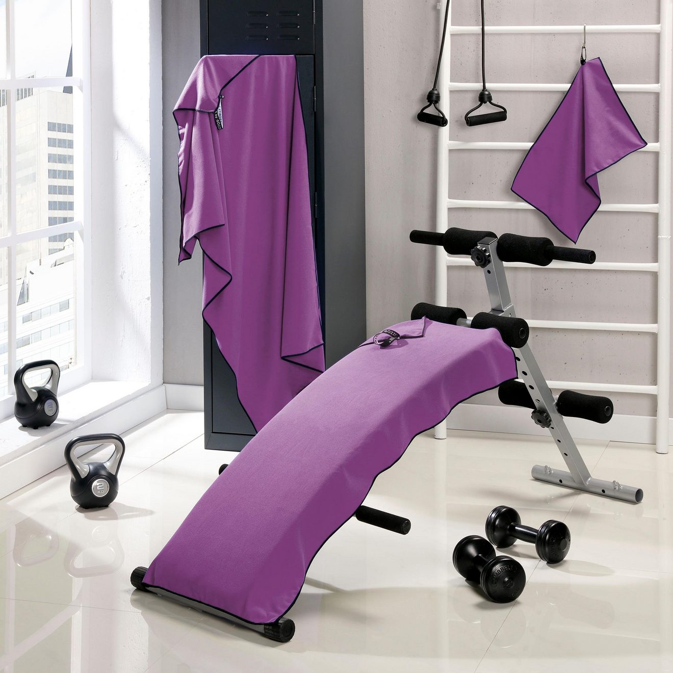 Gözze Handdoekenset Sports by  Sporthanddoek, 3-delige set, sneldrogend, ideaal voor sport & reizen (set, 3 stuks)