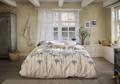 Ariadne at Home Cornflower Dekbedovertrek Zand 240x200/220 cm