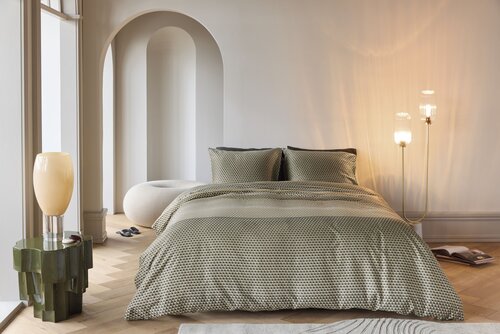 Kardol by Beddinghouse Dekbedovertrek Lofty Olive Green 140x200/220 cm