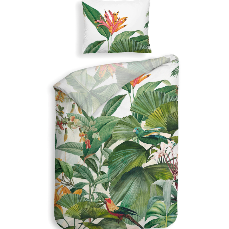 Heckett Lane Dekbedovertrek Elisa Katoen Satijn Wit 140x200 Cm Anti Allergie  - 