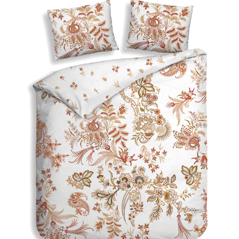 Heckett Lane Dekbedovertrek Ceyda Katoen Satijn Bloemen 200x200 Cm Anti Allergie  - 