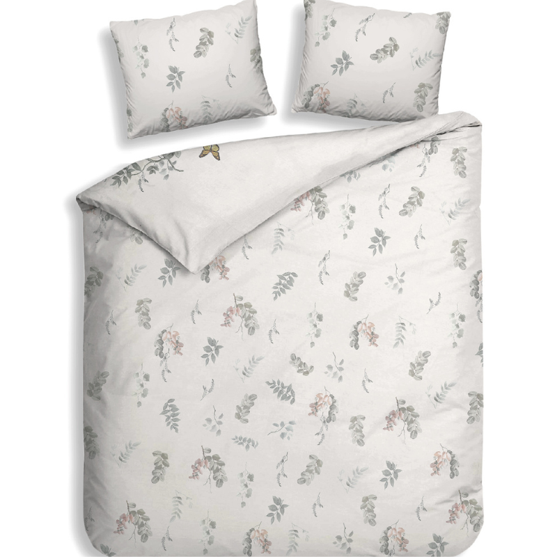 Heckett Lane Dekbedovertrek Nina Katoen Satijn Bloemen 200x200 Cm Anti Allergie  - 