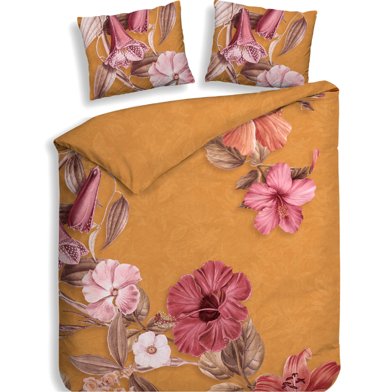 Heckett Lane Dekbedovertrek Malu Katoen Satijn Bloemen 200x200 Cm Anti Allergie  - 