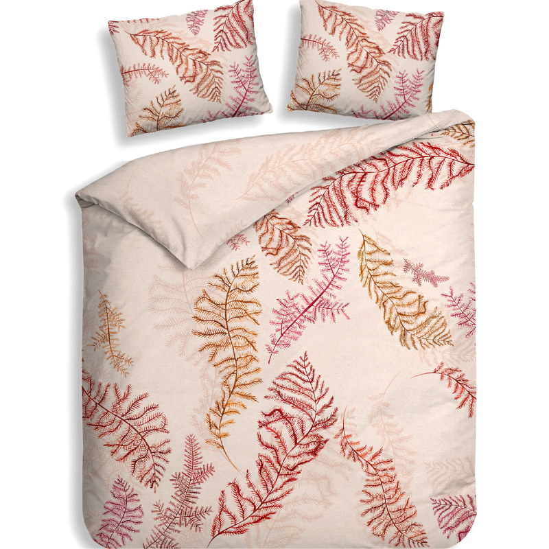 Heckett Lane Dekbedovertrek Kamea Katoen Satijn Roze 240x200 Cm Anti Allergie  - 