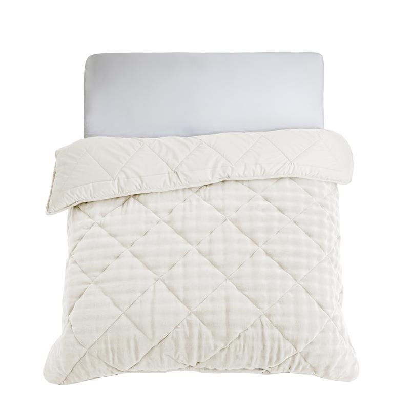 Zensation Lazy all-in-one dekbed Pom Pom Fur - crème-wit