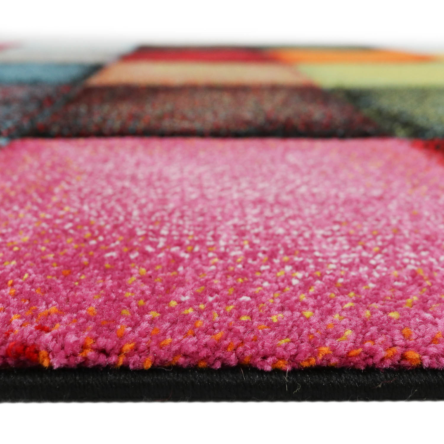 Merinos Karpet24 vloerkleed Belis - Modern Blokjesdesign - Kleurrijk & Stijlvol-80 x 150 cm