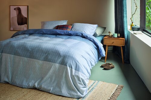 Beddinghouse Dekbedovertrek Sanna Blauw 240x200/220 cm