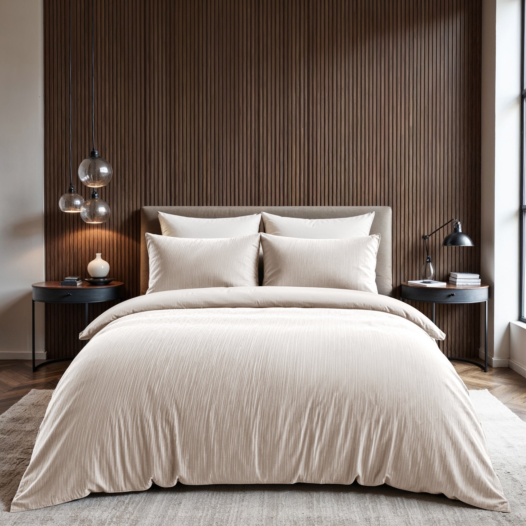 RoyalTextile - Velvet Cartier Dekbedovertrek - Crème - 200 x 220
