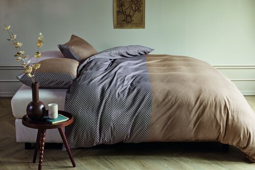 Beddinghouse Dekbedovertrek Anani Taupe 200x200/220 cm