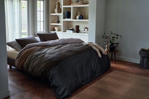 Beddinghouse Dekbedovertrek Carter Bruin 240x200/220 cm