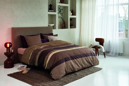 Beddinghouse Dekbedovertrek Fera Bruin 260x200/220 cm