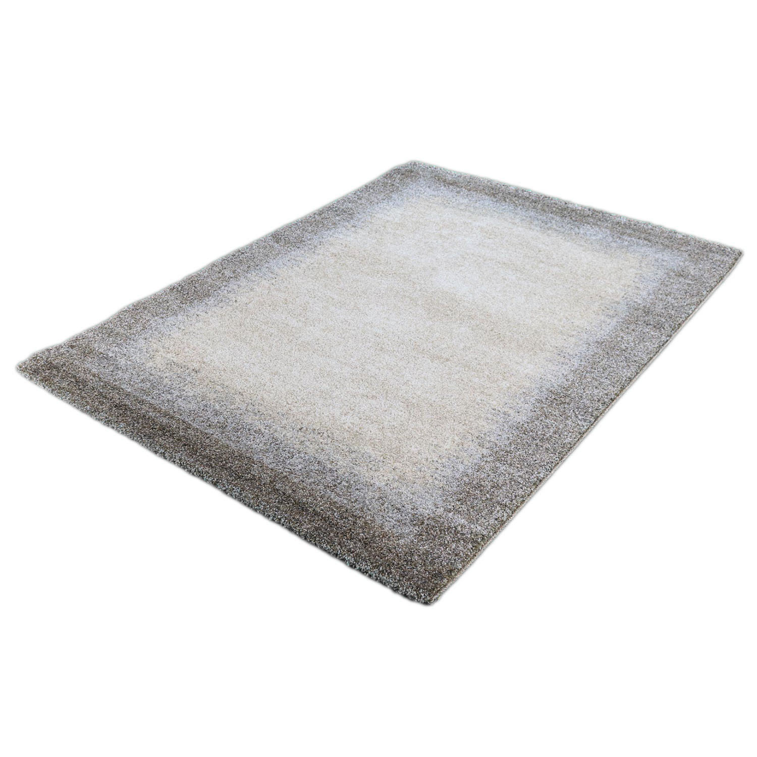 Merinos Karpet24 Elegant - Modern Vloerkleed - Lijstpatroon in Grijs en Beige-80 x 150 cm