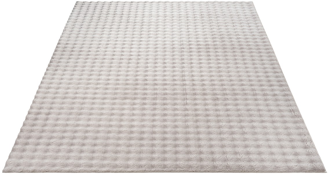 Merinos Karpet24 Flow - Knuffelig Bubbeltapijt, Wasbaar & Antislip, Zacht en Onderhoudsvriendelijk, Zand-80 x 300 cm