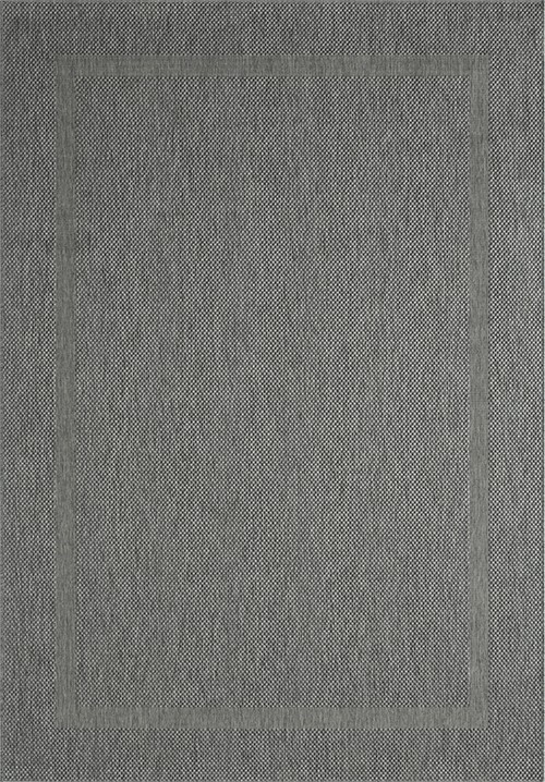Merinos Karpet24 Sisal - Modern Laagpolig Vloerkleed voor Binnen & Buiten Antraciet-140 x 200 cm