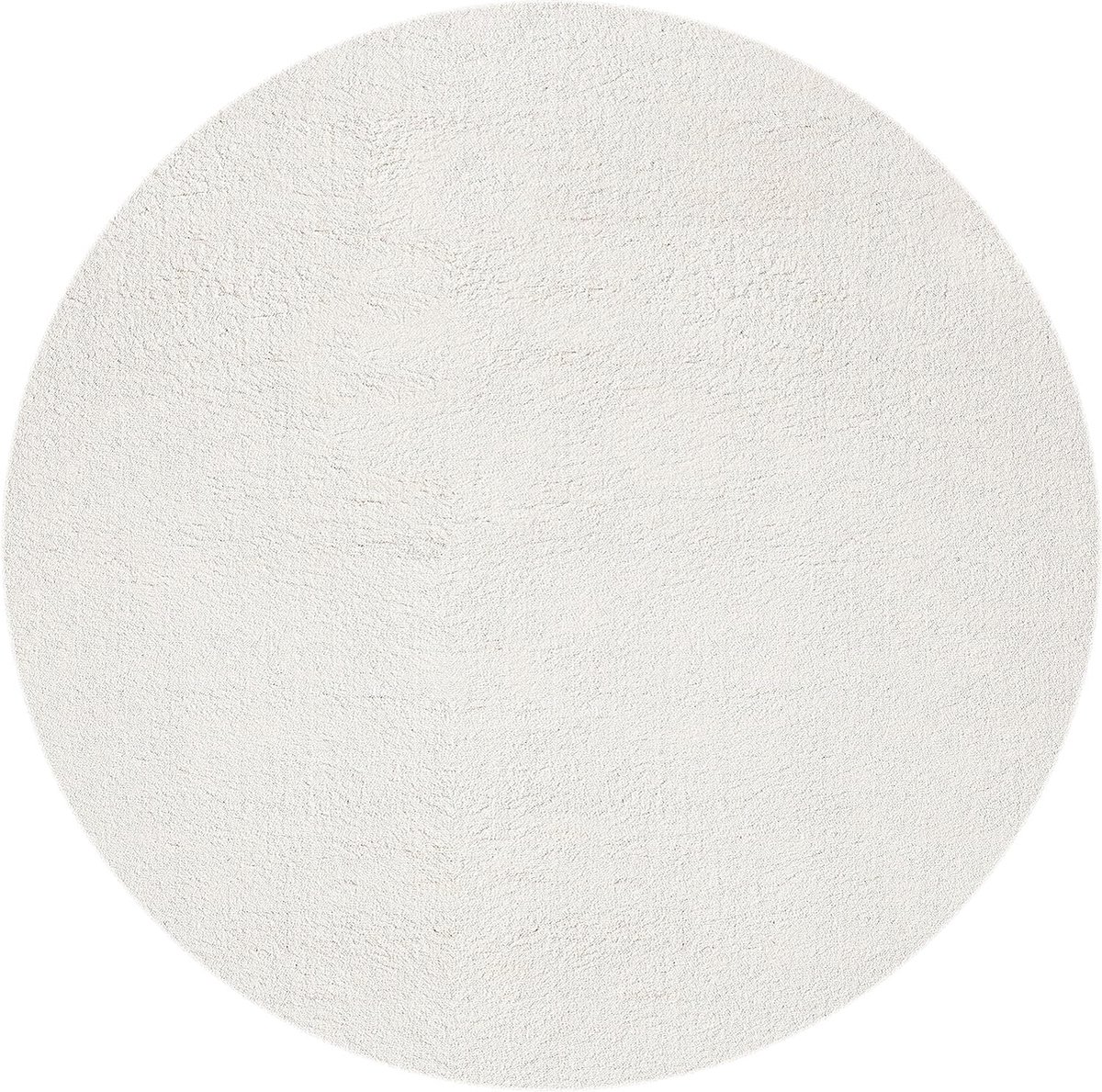 Merinos Karpet24 Loft - Luxe, Fluweelzacht Effen Vloerkleed in Cream, Modern & Stijlvol-Ø 160 cm
