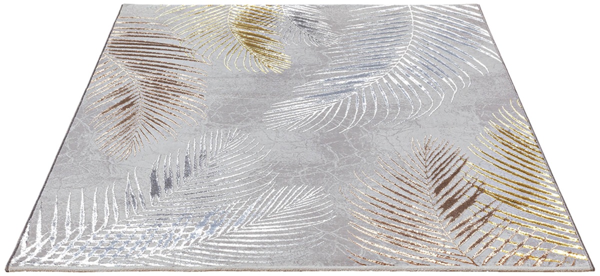 Merinos Karpet24 Modern Vloerkleed Creation - Laagpolig met Hoog-Laag Effect, Grijs-140 x 200 cm