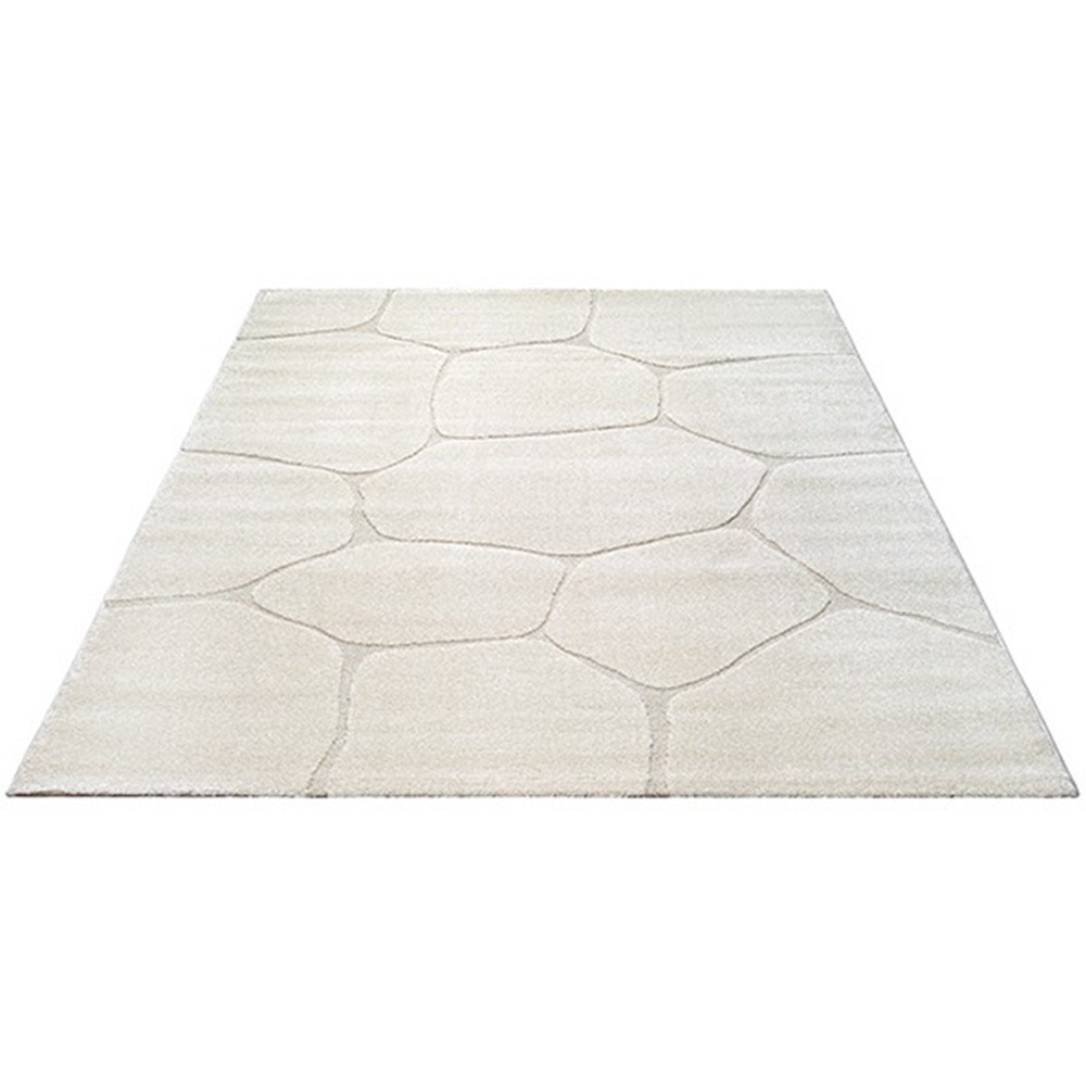 Merinos Luxe Japandi Vloerkleed Elio - Crème Natuursteenlook-140 x 200 cm
