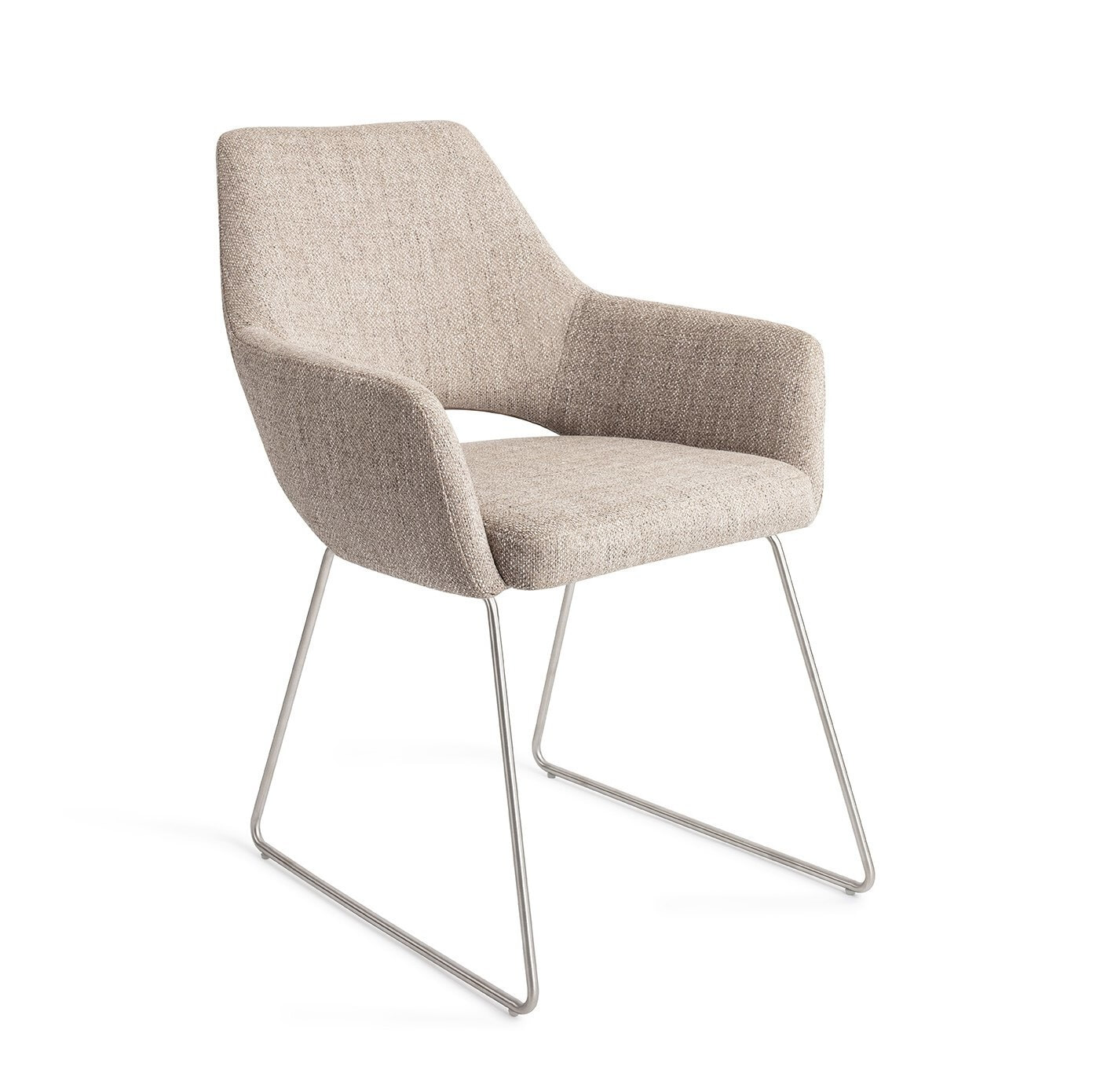 Jesper Home Eetkamerstoel Yanai Slide Steel - Biscuit Beach