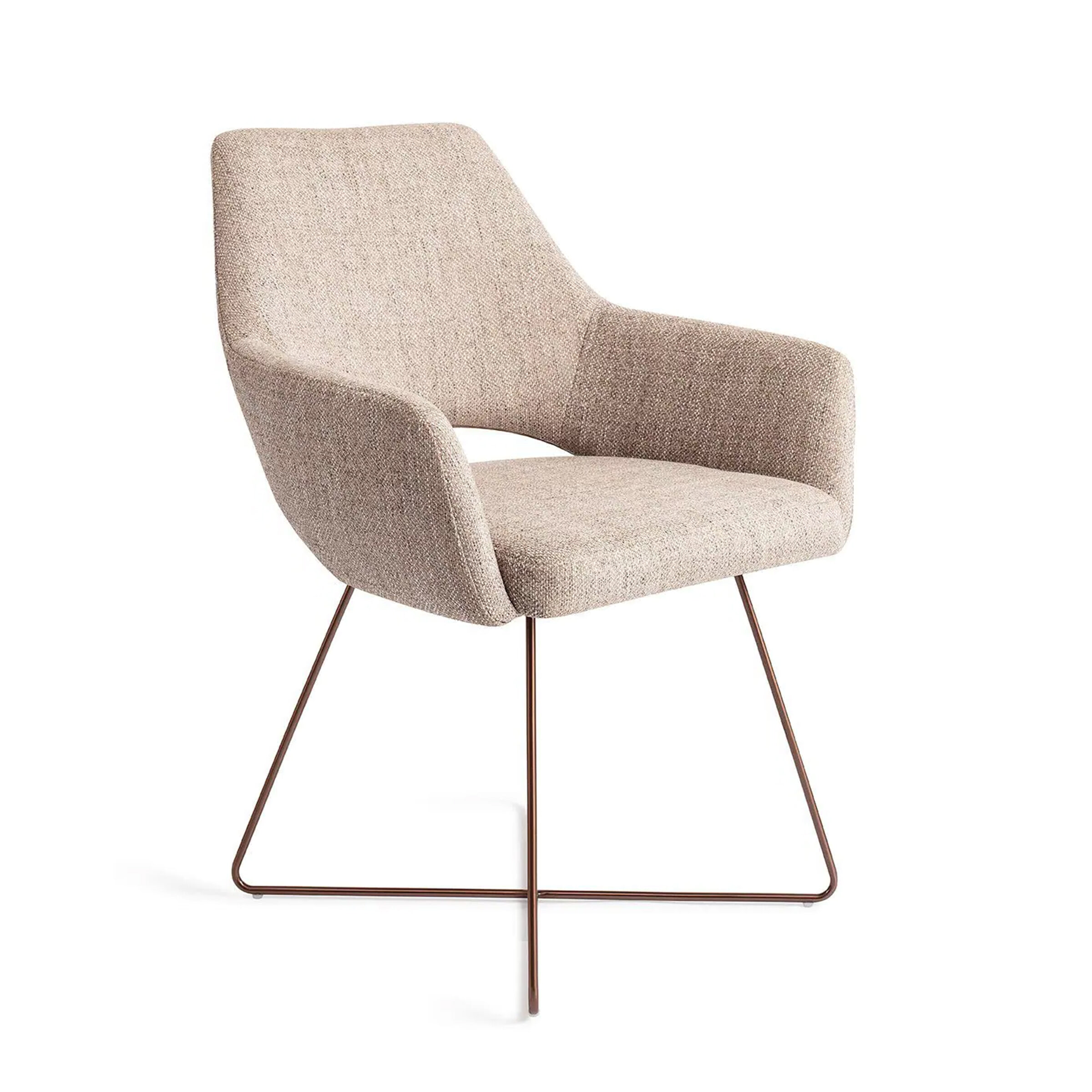 Jesper Home Eetkamerstoel Yanai Cross Rose Gold - Biscuit Beach