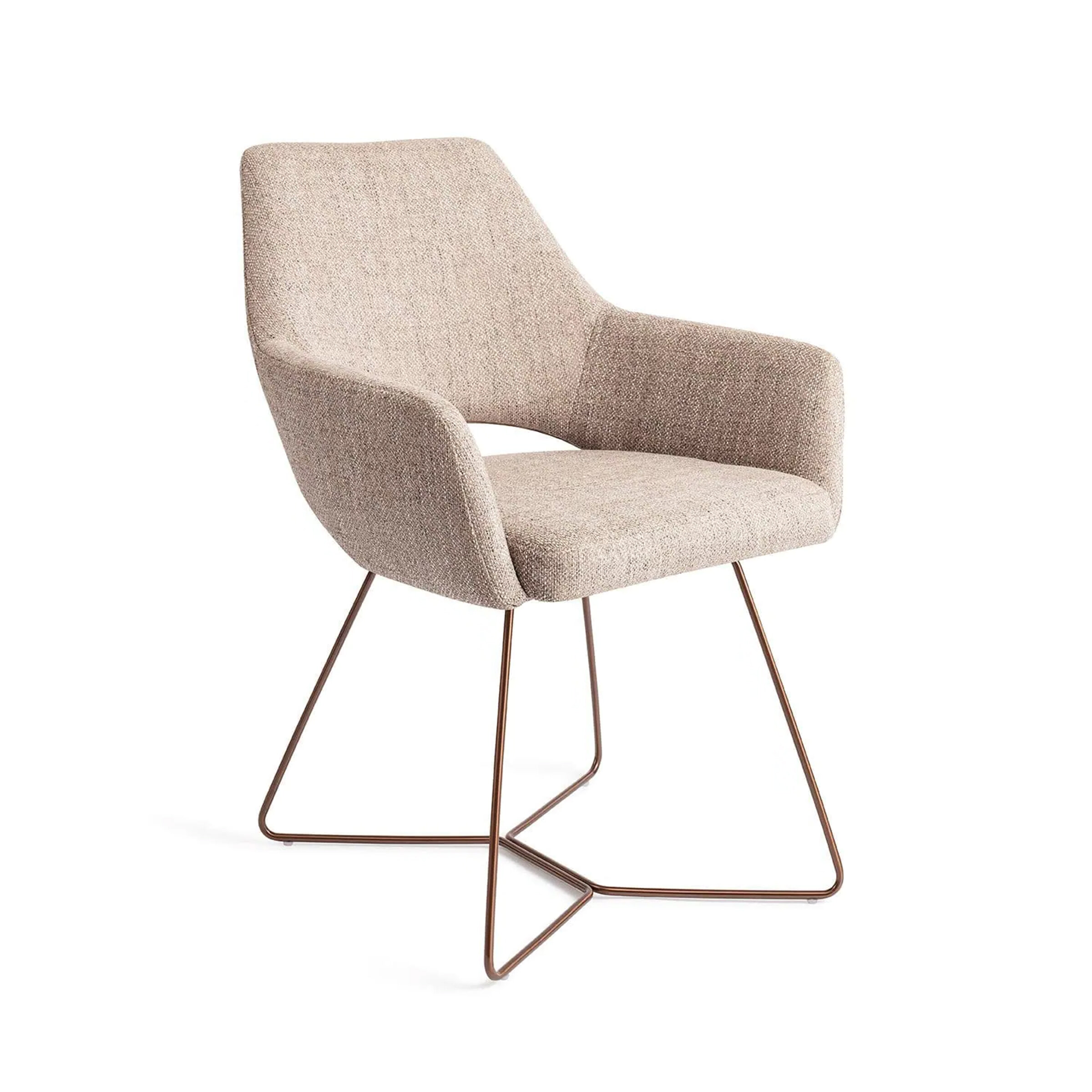 Jesper Home Eetkamerstoel Yanai Beehive Rose Gold - Biscuit Beach