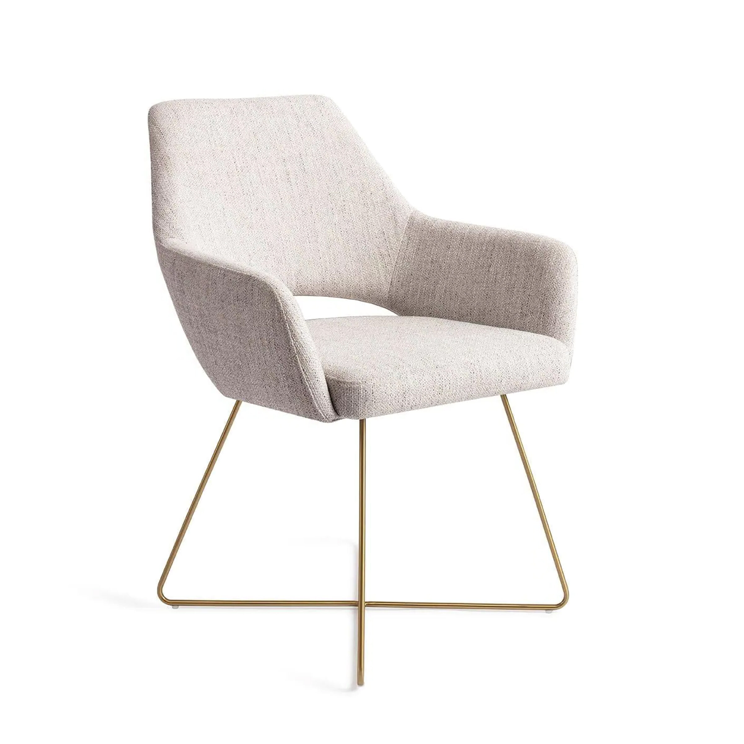 Jesper Home Eetkamerstoel Yanai Cross Gold - Pigeon