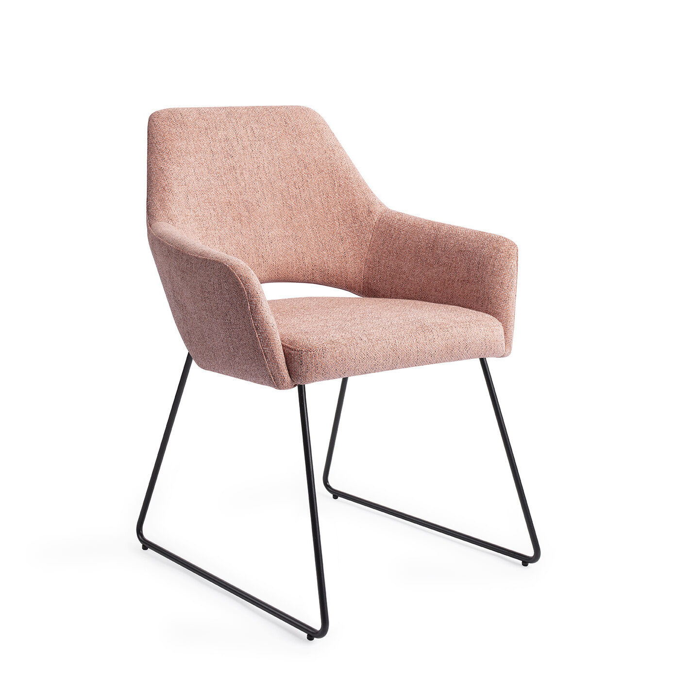 Jesper Home Eetkamerstoel Yanai Slide Black - Pink Punch