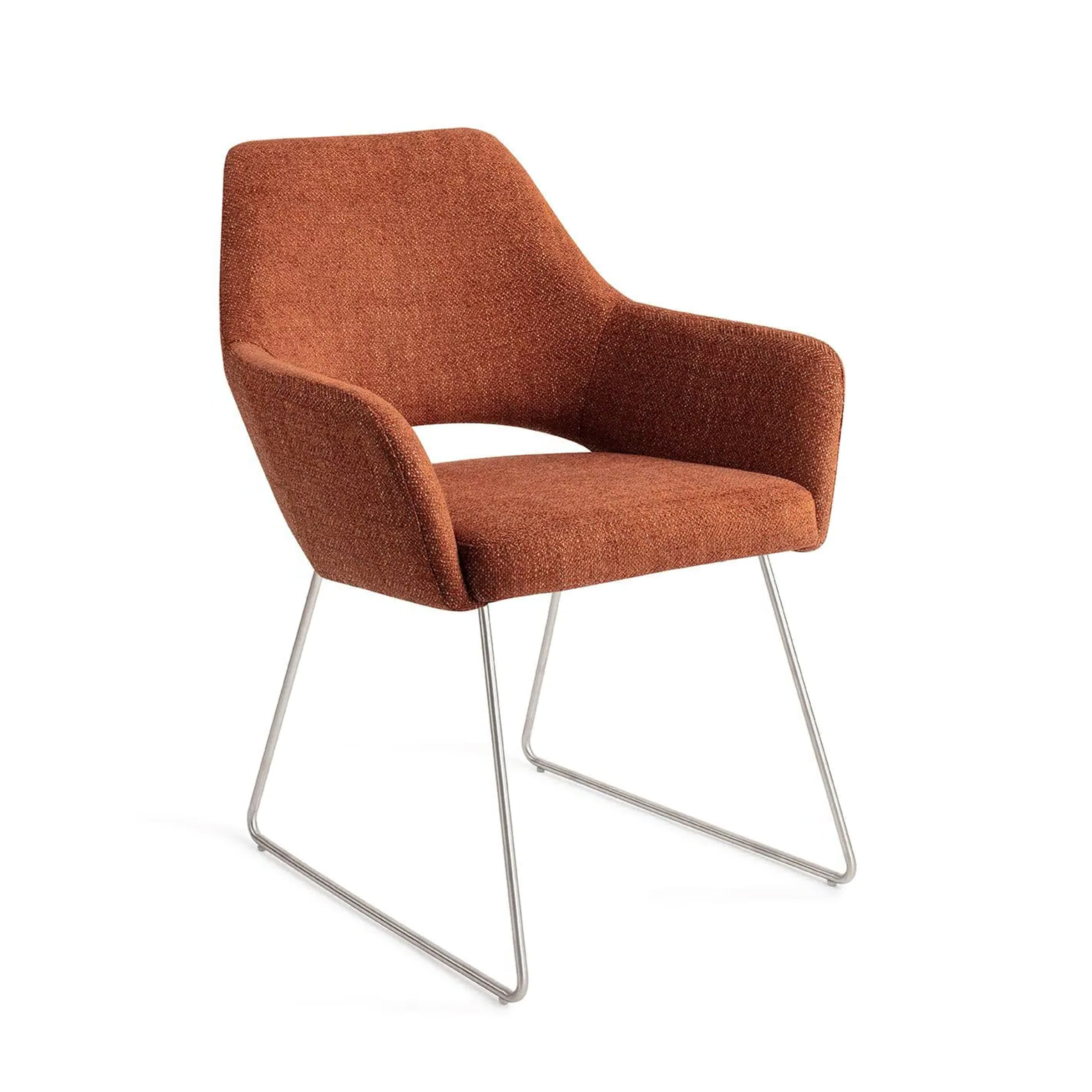 Jesper Home Eetkamerstoel Yanai Slide Steel - Tuscan Terra