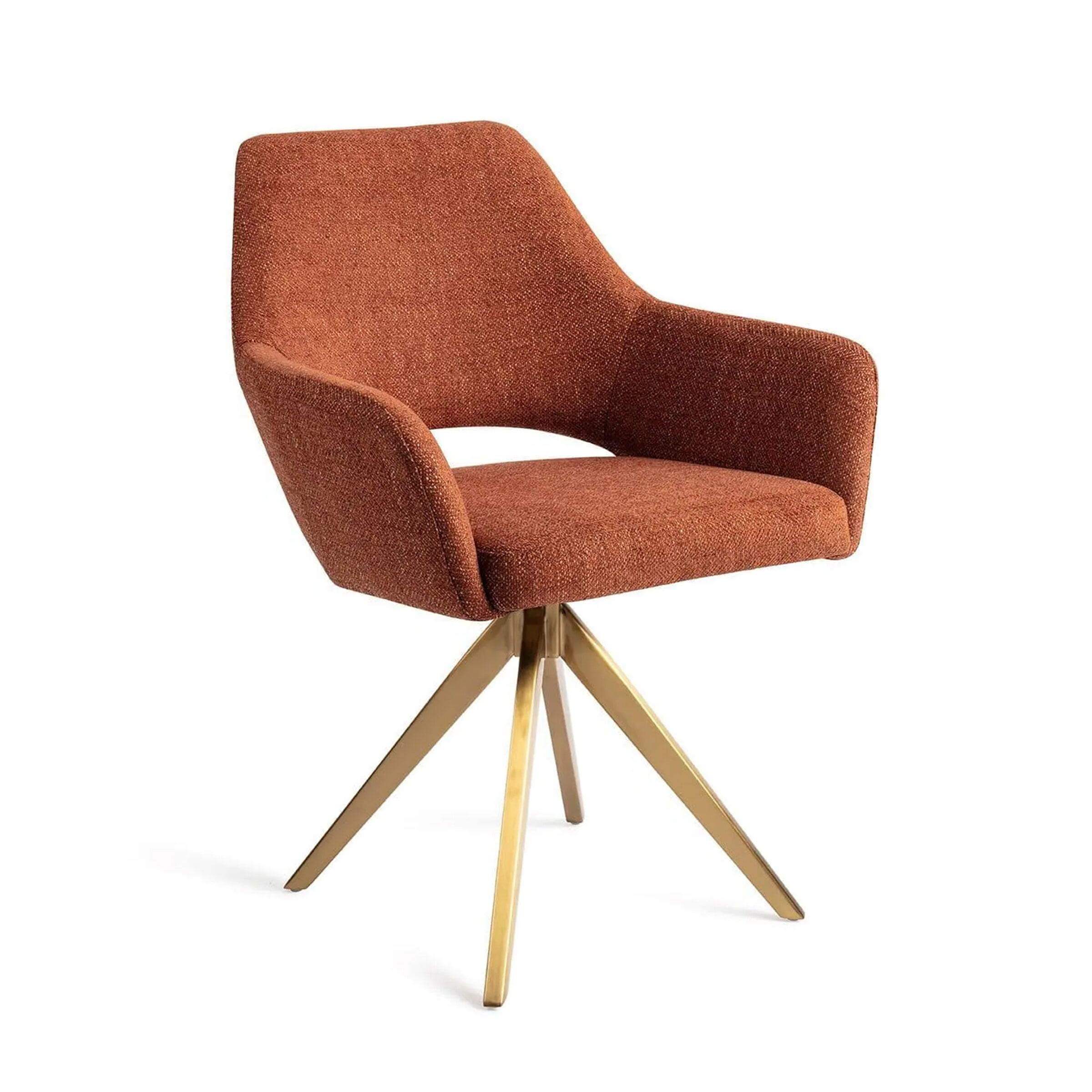 Jesper Home Eetkamerstoel Yanai Turn Gold - Tuscan Terra