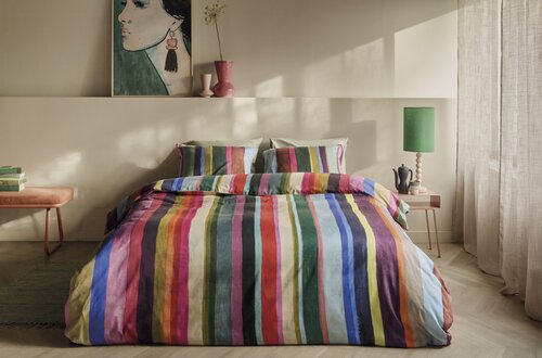 Oilily Dekbedovertrek Fiesta Lines Multi 200x200/220 cm