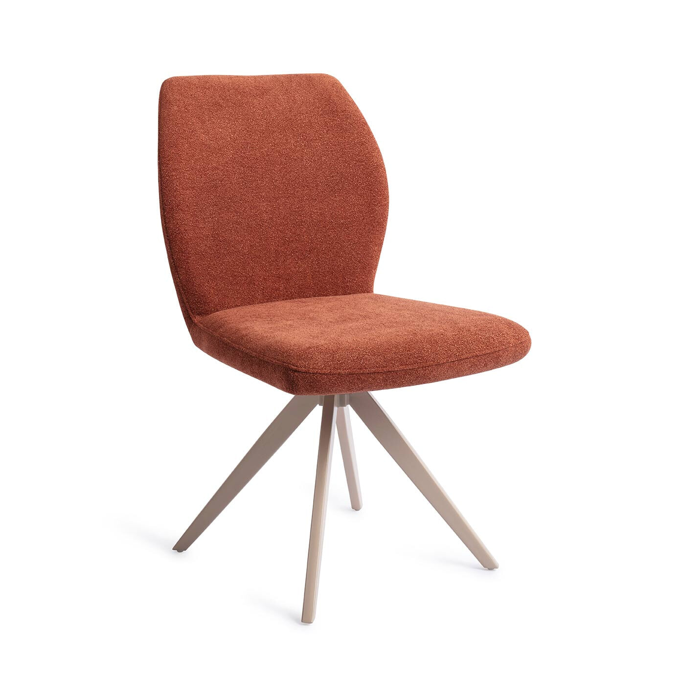 Jesper Home Draaibare Eetkamerstoel Ikata Turn Beige - Cosy Copper