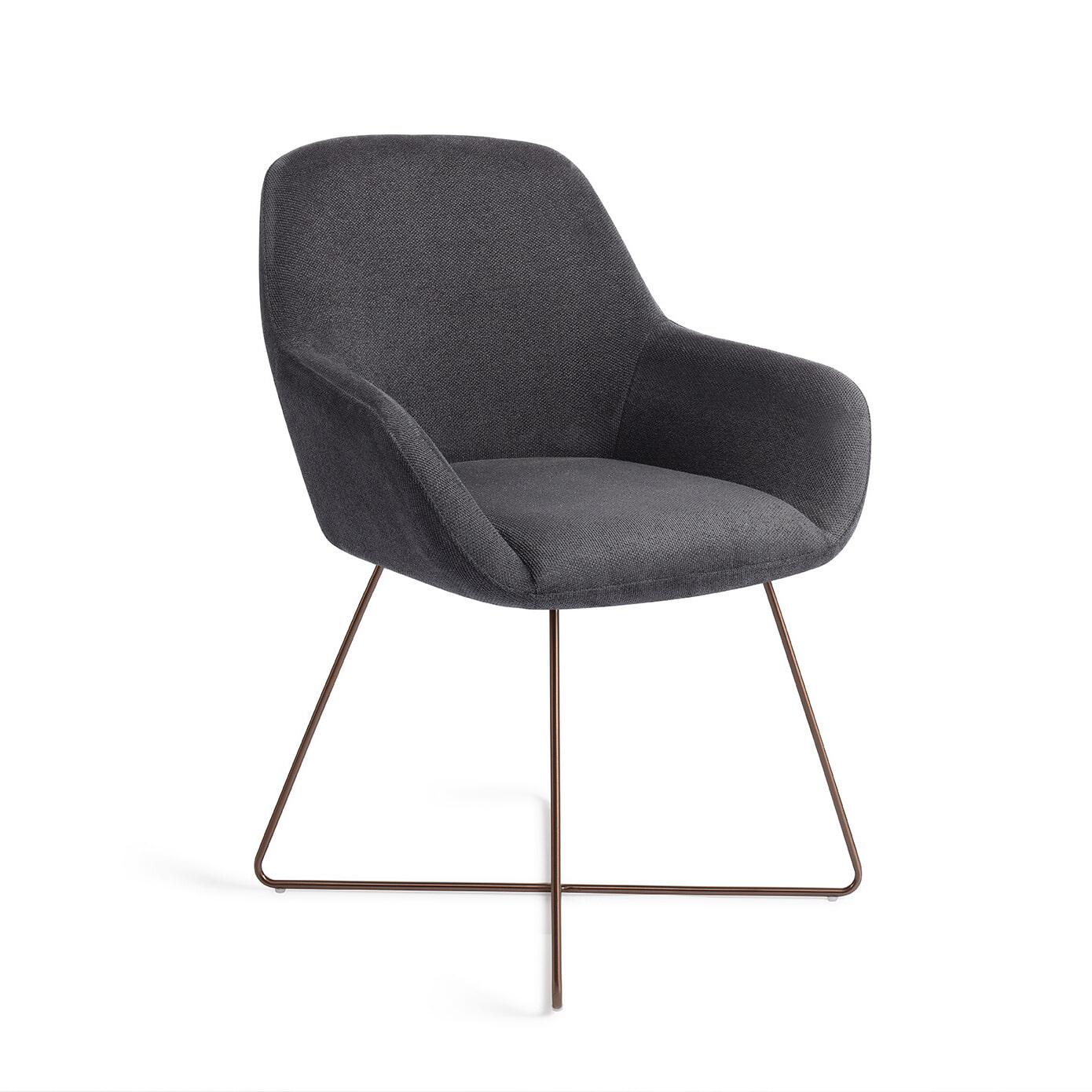 Jesper Home Eetkamerstoel Kushi Cross Rose - Black-Out