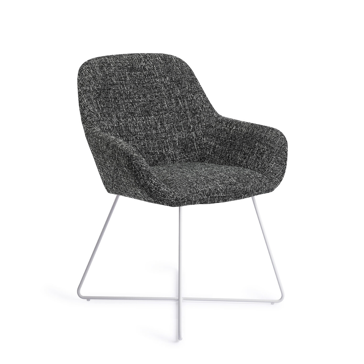 Jesper Home Eetkamerstoel Kushi Cross White - Skyfall