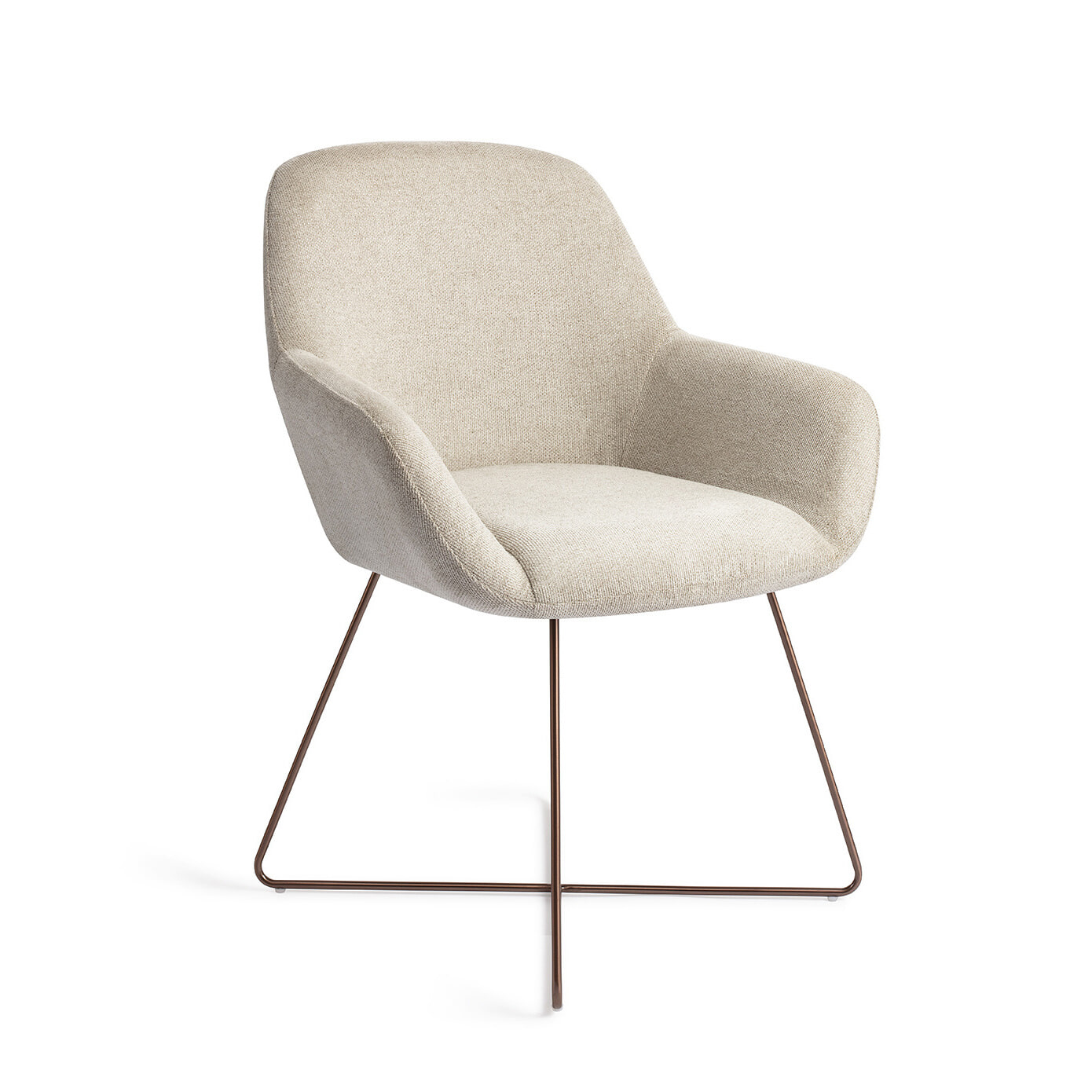 Jesper Home Eetkamerstoel Kushi Cross Rose - Ivory Ivy