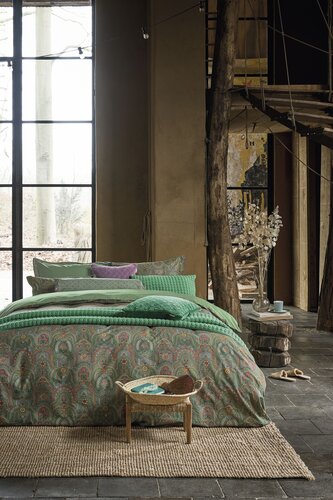 Pip Studio Dekbedovertrek Little Jabali Groen 260x200/220 cm