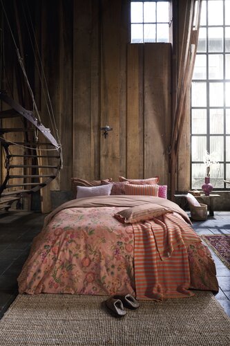 Pip Studio Dekbedovertrek Coco Flower Koraal 140x200/220 cm