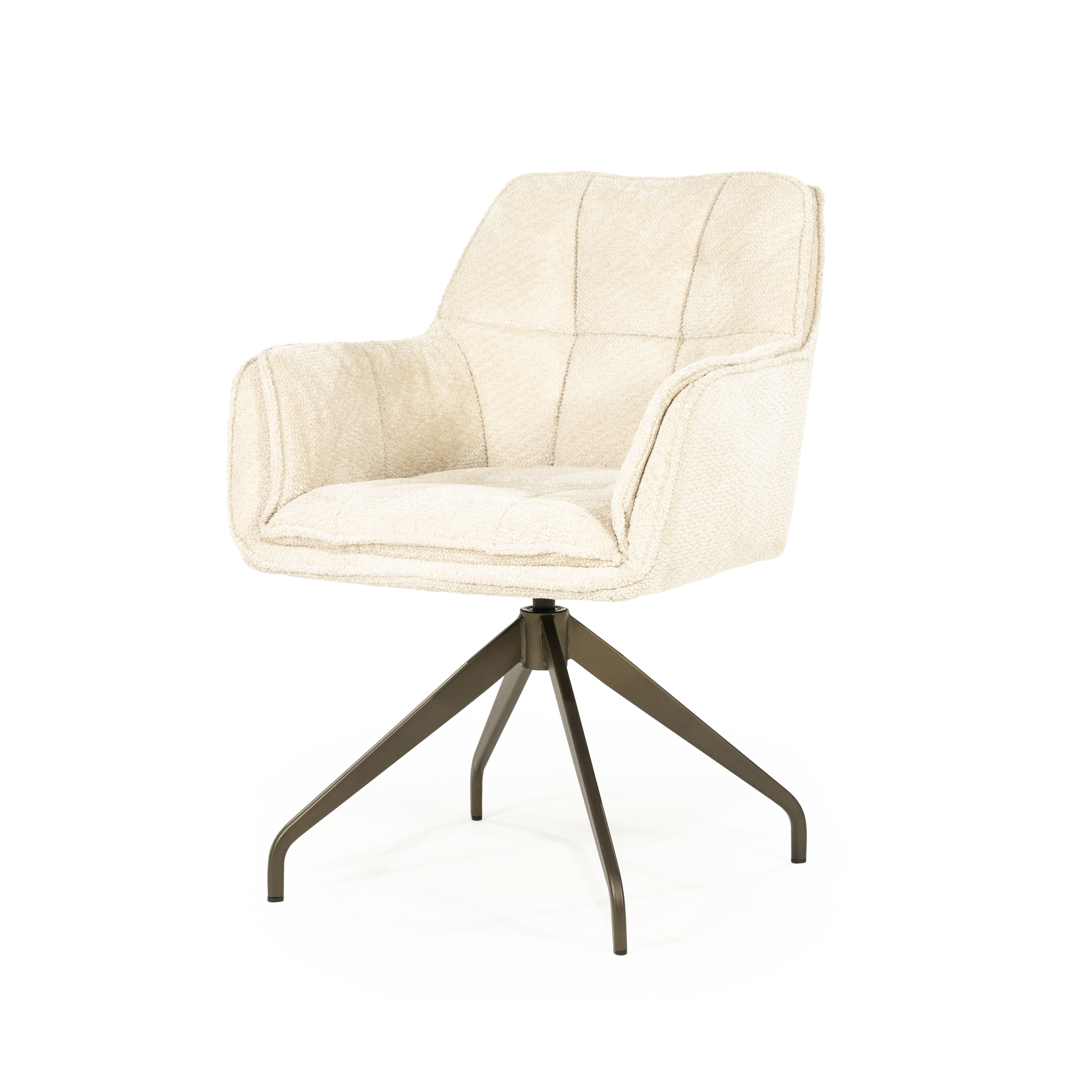 Eleonora Draaibare Eetkamerstoel Hugo Chenille - Beige