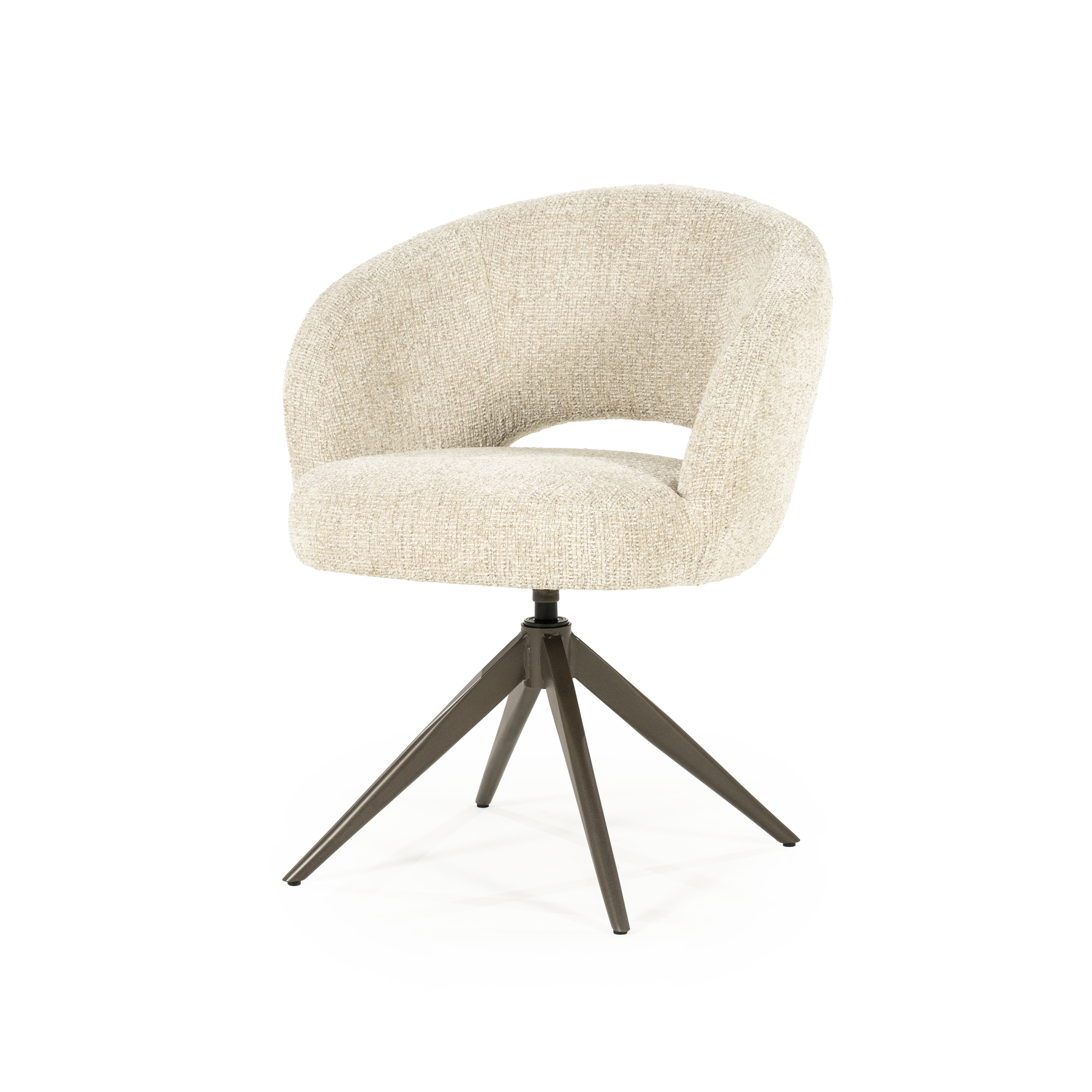 Eleonora Draaibare Eetkamerstoel Alissa Bouclé - Beige