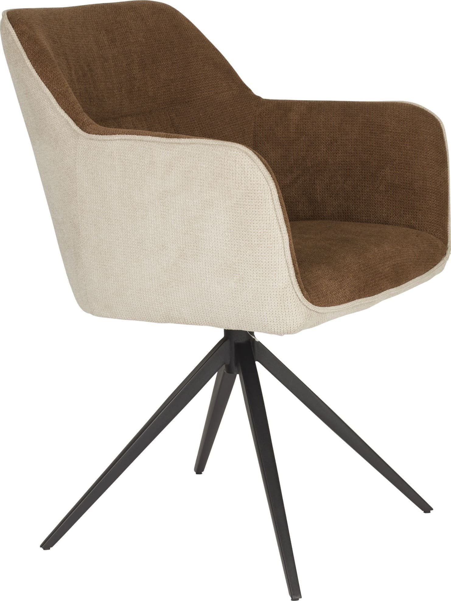 White Label Living | Armstoel Daley Beige/brown | Eetkamerstoelen | Armstoel