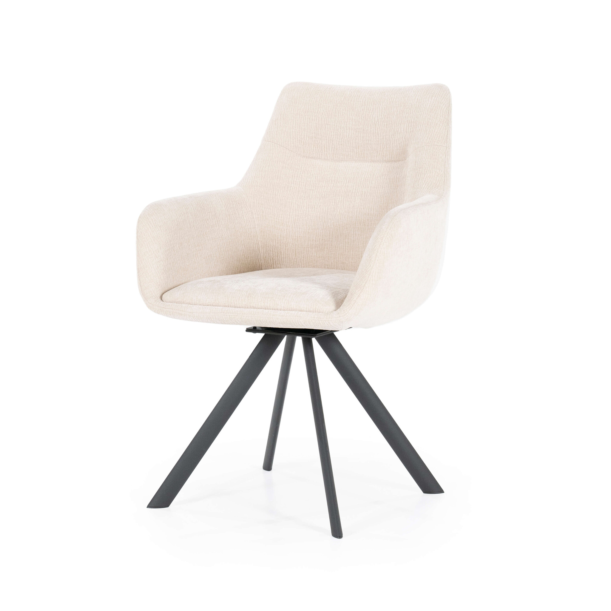 By-Boo | Bliss armstoel - Beige | Eetkamerstoelen | Armstoel
