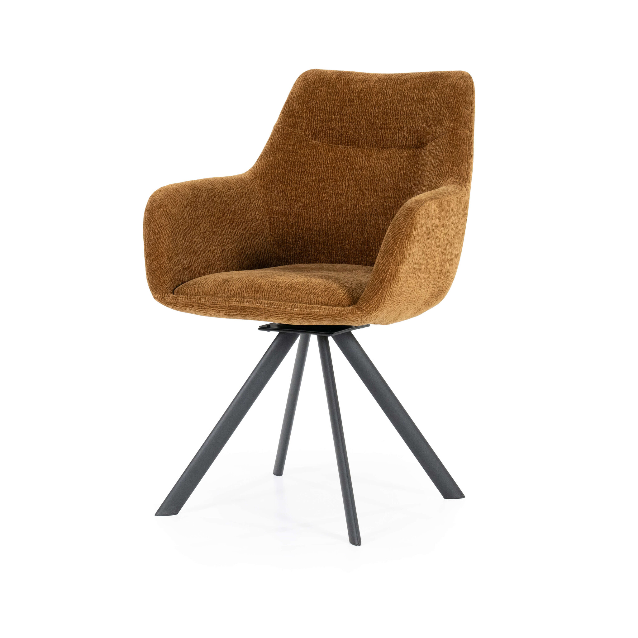 By-Boo | Bliss armstoel - Mustard | Eetkamerstoelen | Armstoel