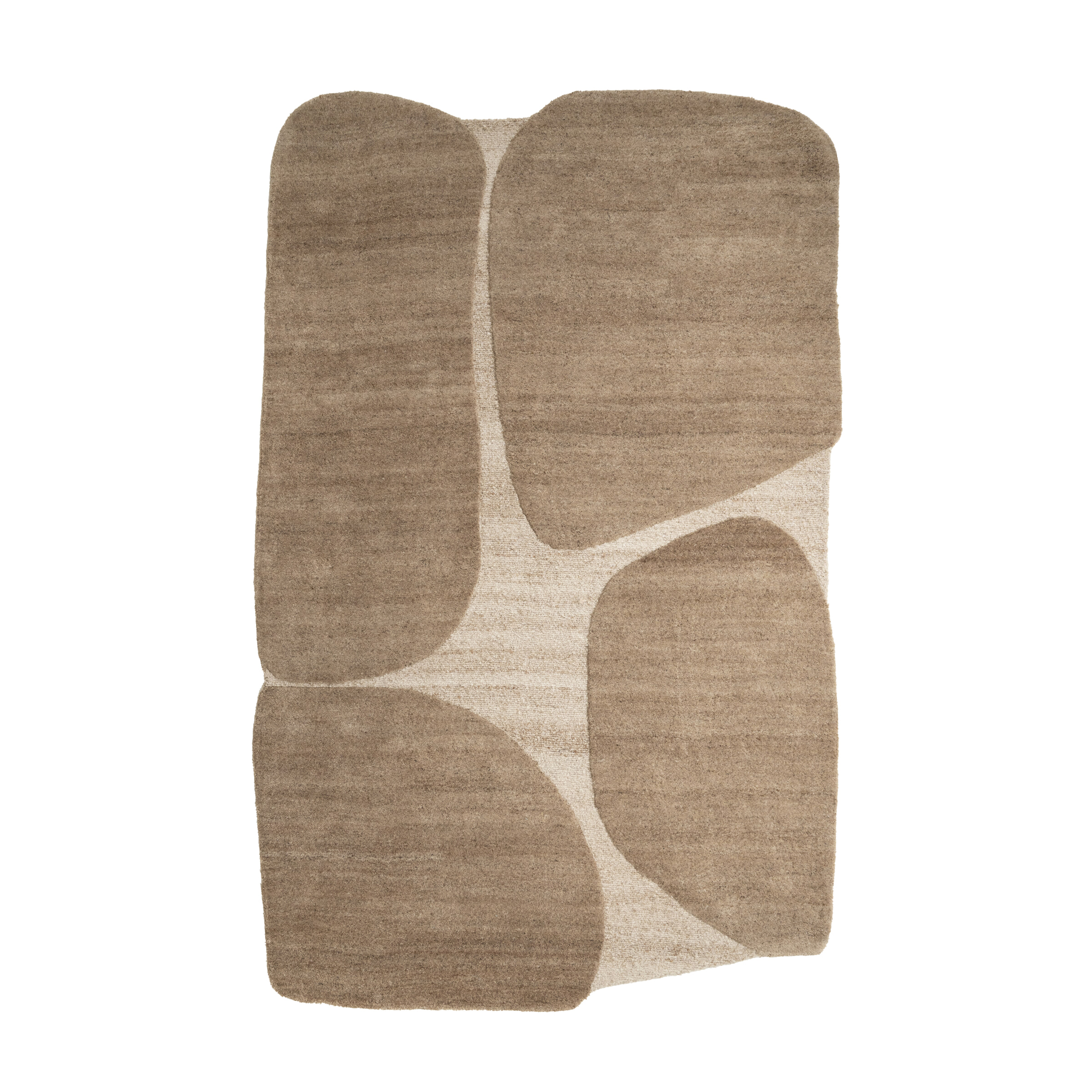 By-Boo Vloerkleed Iwa 190 x 290cm - Bruin