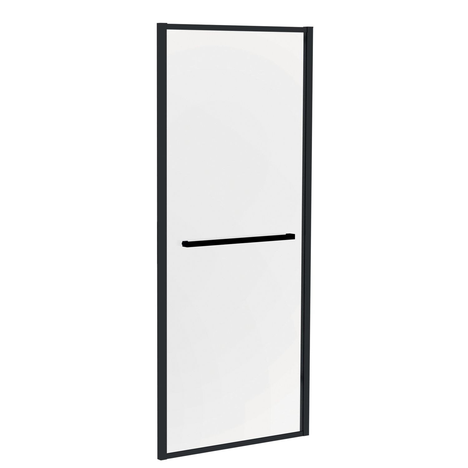Allibert  Vaste Douchezijwand Lonso 120 X 200cm - Zwart Profiel - 8 Mm Helder Glas