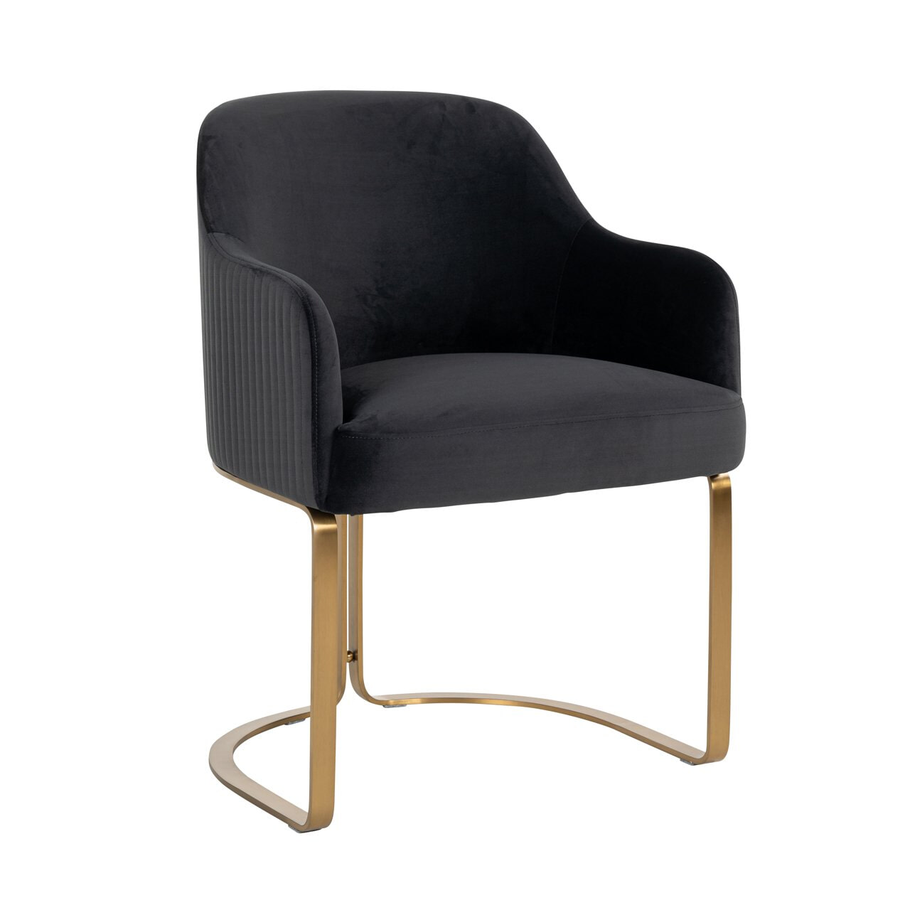 Richmond Interiors Richmond Eetkamerstoel Hadley Velvet - Antraciet
