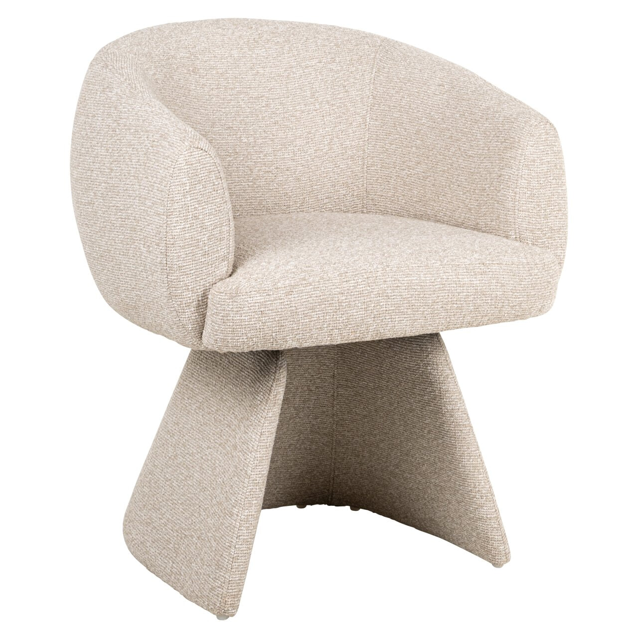Richmond Interiors Richmond Draaibare Eetkamerstoel Quiriro Bouclé - Crème