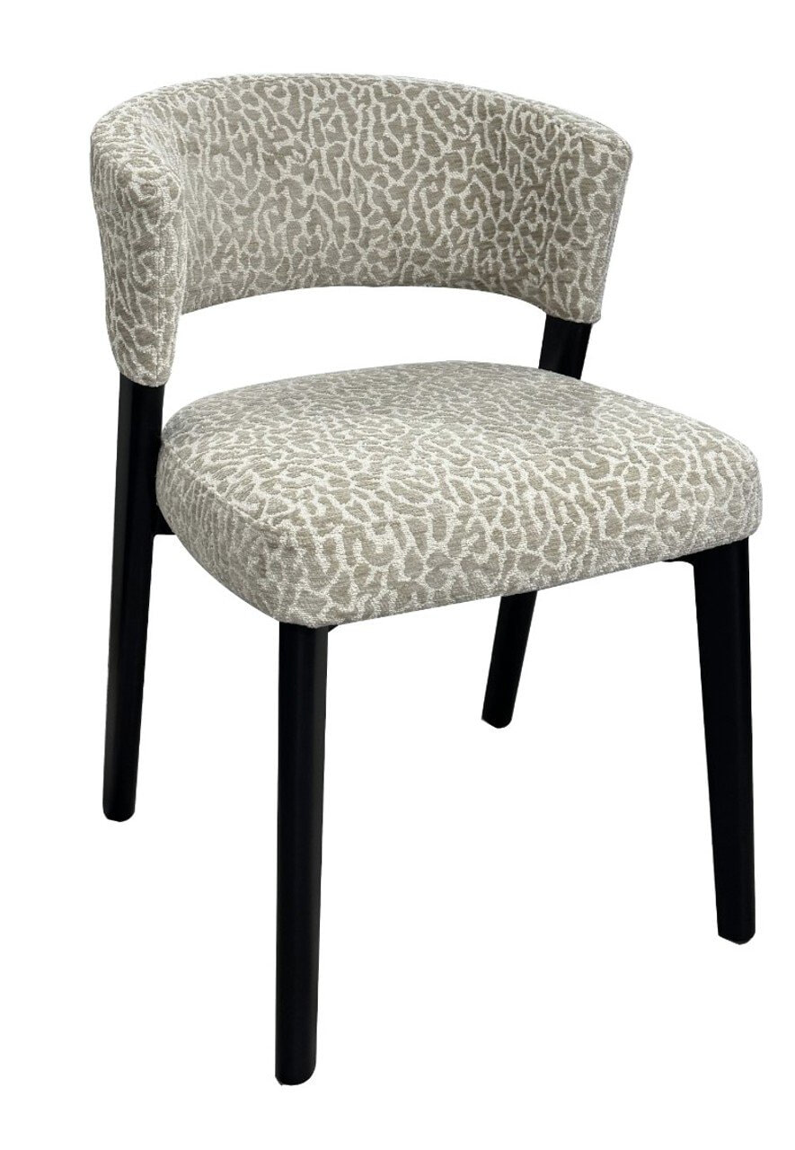 Richmond Interiors Richmond Eetkamerstoel Zeno Leopard stof - Beige