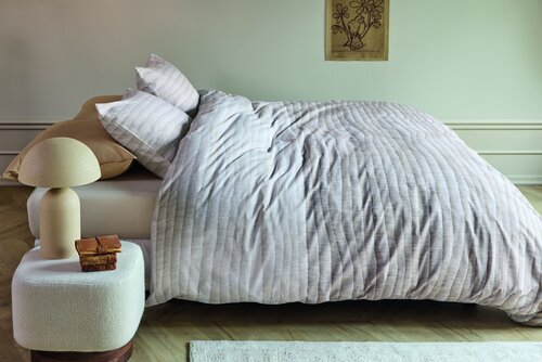 Beddinghouse Dekbedovertrek Elya Naturel 140x200/220 cm