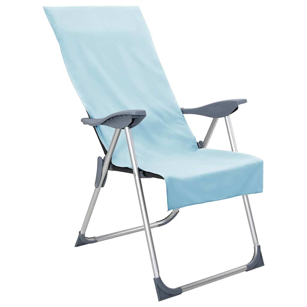 vidaXL Buiten Stoel Handdoeken 2 pcs Groen 130 x 60 cm