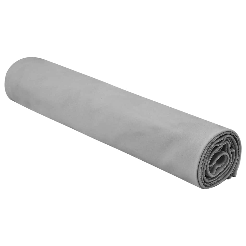 vidaXL Sporthanddoeken 2 pcs Donkergrijs 140 x 70 cm