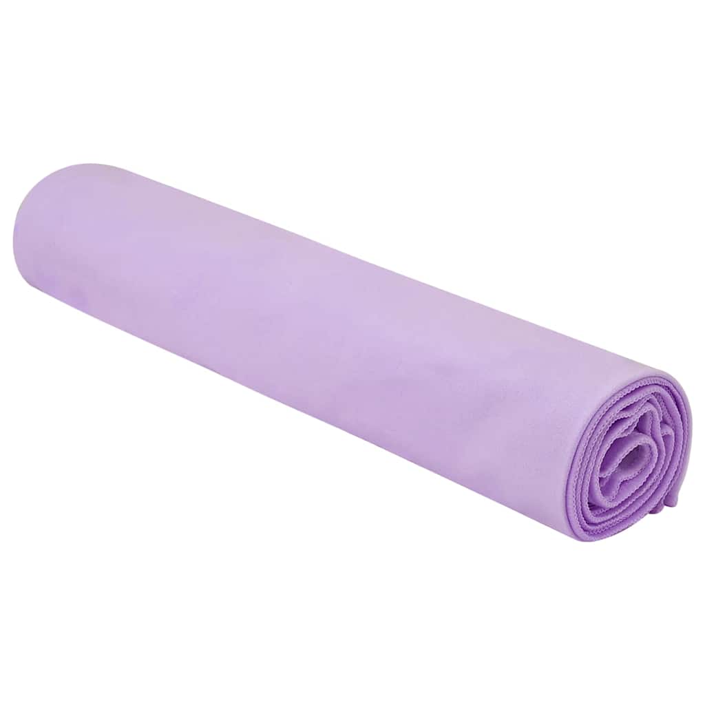 vidaXL Sporthanddoeken 2 pcs Paars 140 x 70 cm