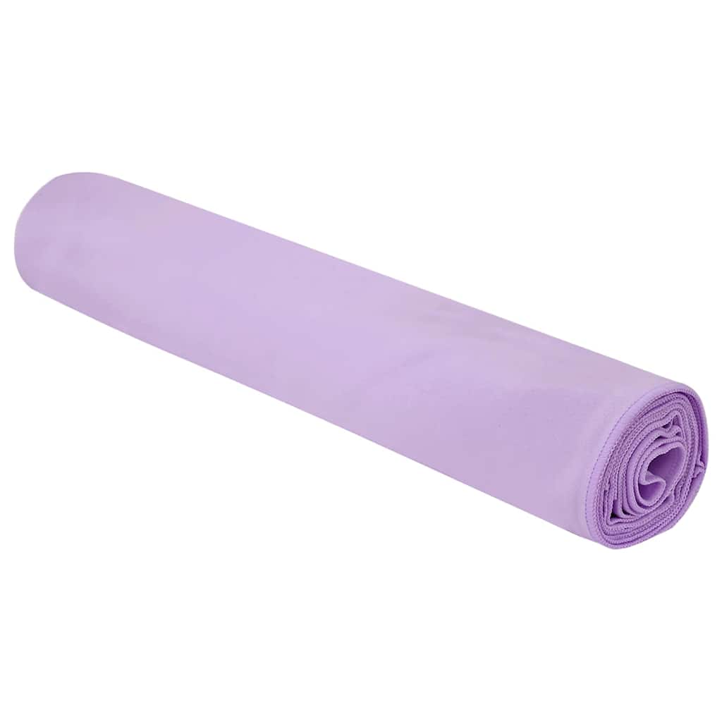 vidaXL Sporthanddoeken 2 pcs Paars 180 x 90 cm Polyester en polyamide
